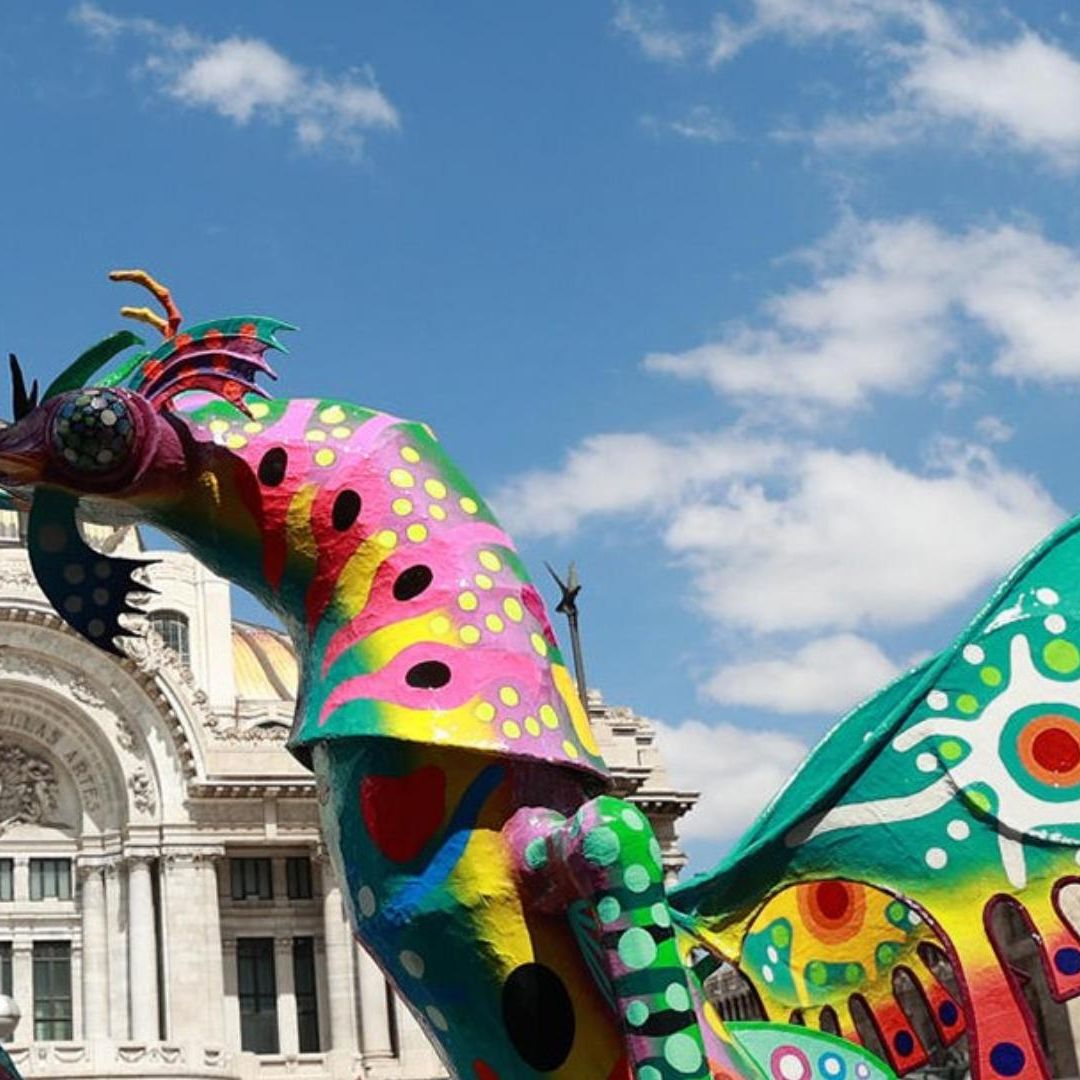Los alebrijes quedarán instalados hasta el domingo 3 de noviembre en una exposición pública a lo largo del Paseo de la Reforma
