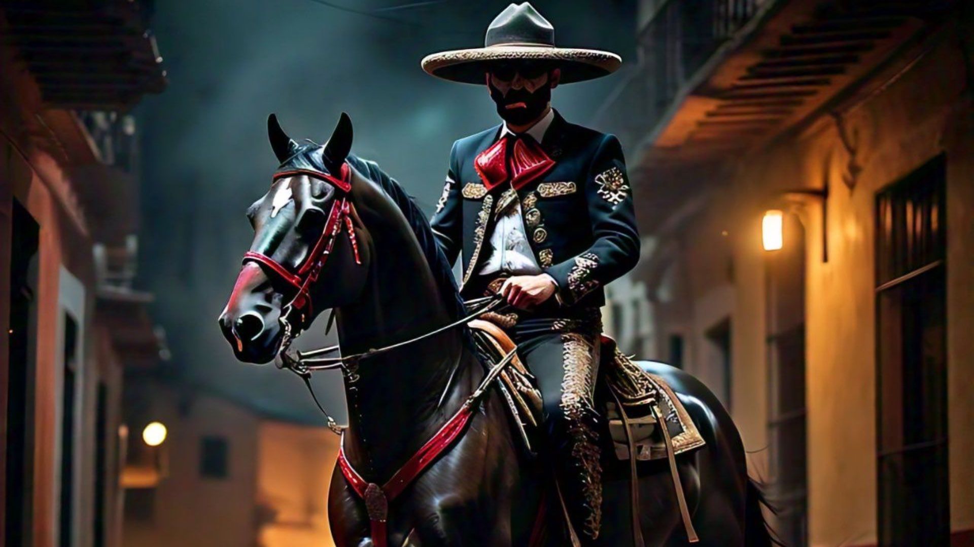 La Leyenda del Charro Negro, uno de los Forajidos Más Buscados de Todos los Tiempos. Foto: Meta AI