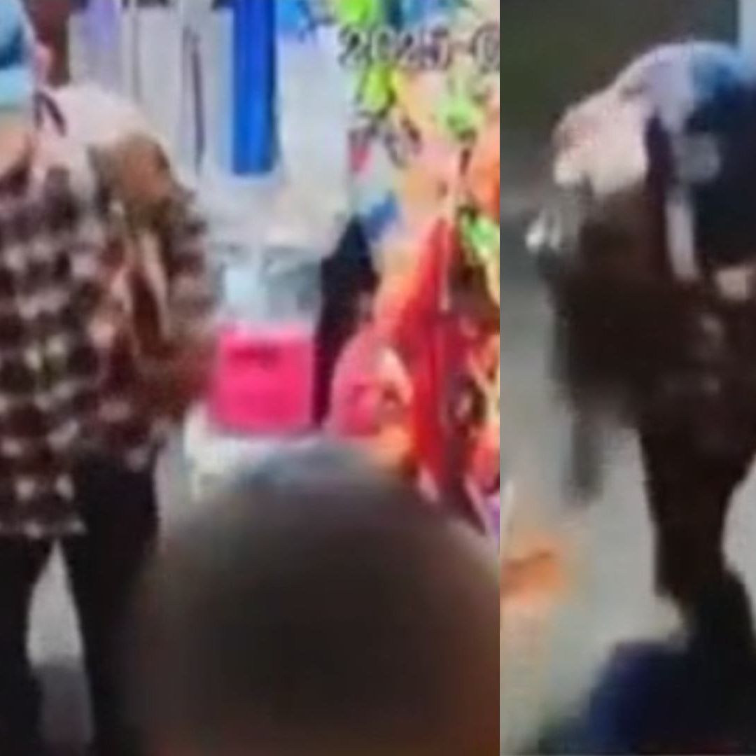 Hombre que ataca a adulto mayor