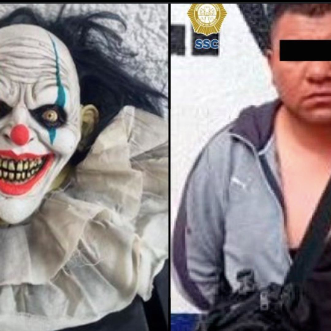 Detienen a Hombre Tras Robar una Máscara de Payaso de un Puesto en La Merced