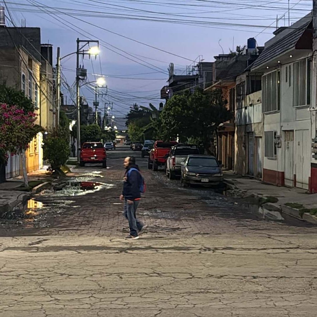 Calles afectadas por inundación en Nezahualcóyotl, Estado de México. Foto: N+