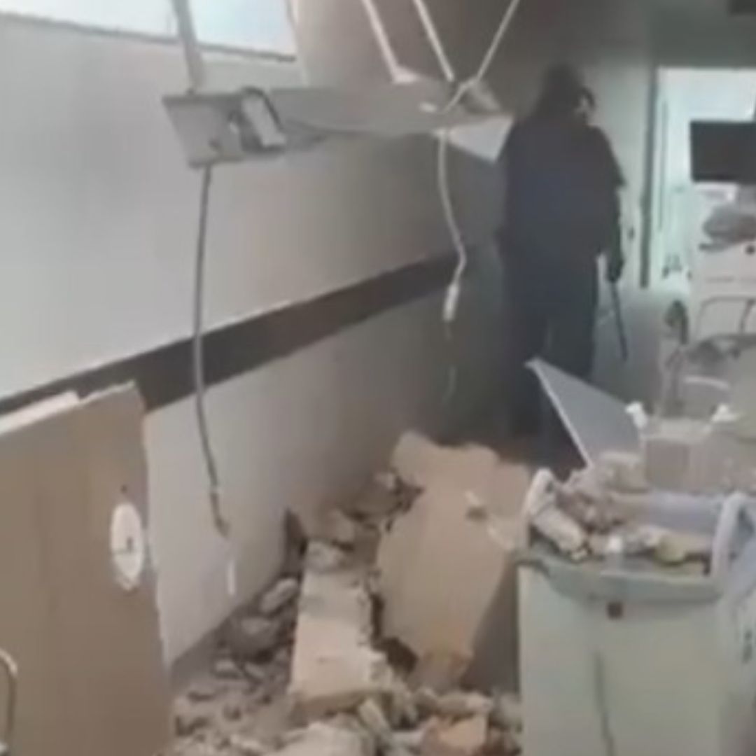 Derrumbe en el Hospital General de Zona 89 del IMSS