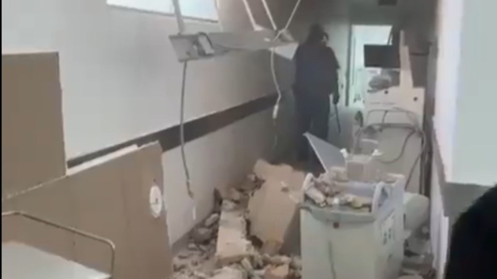 Derrumbe en el Hospital General de Zona 89 del IMSS