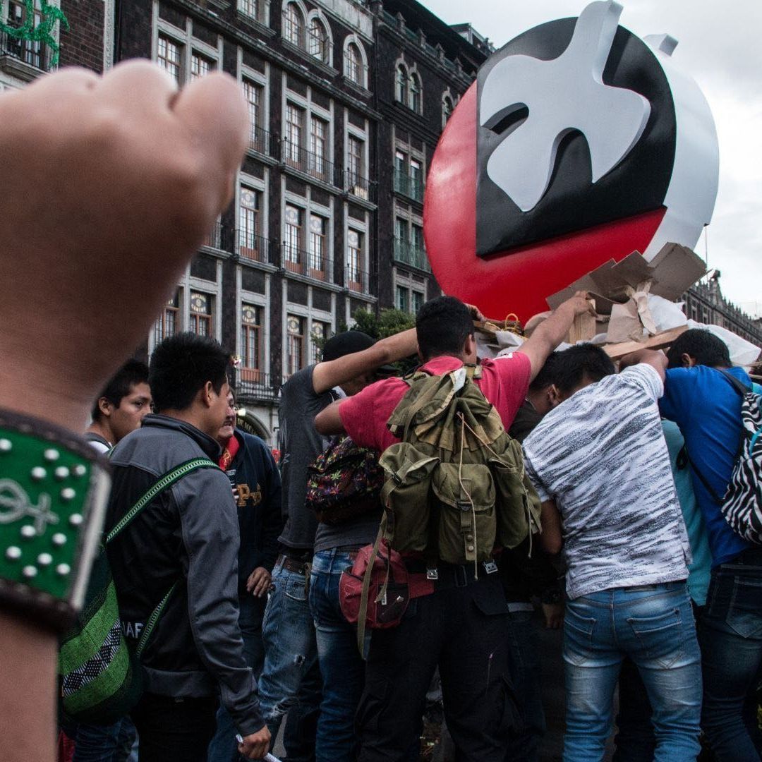 Imagen de la marcha en conmemoración del 2 de octubre