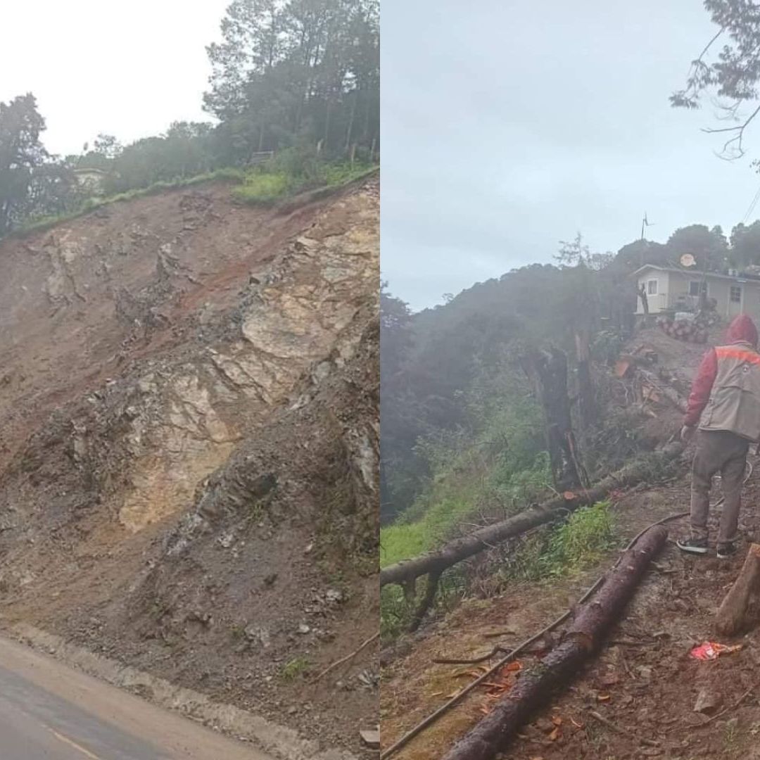 deslave en carretera de san juan del Río