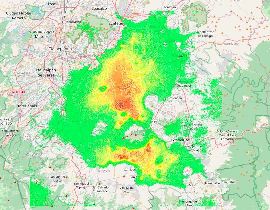 Mapa revela zonas con mayor subsidencia en periferias