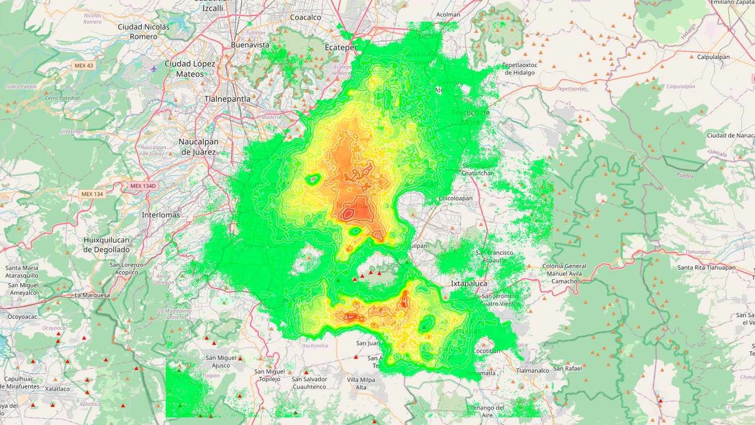 Mapa revela zonas con mayor subsidencia en periferias