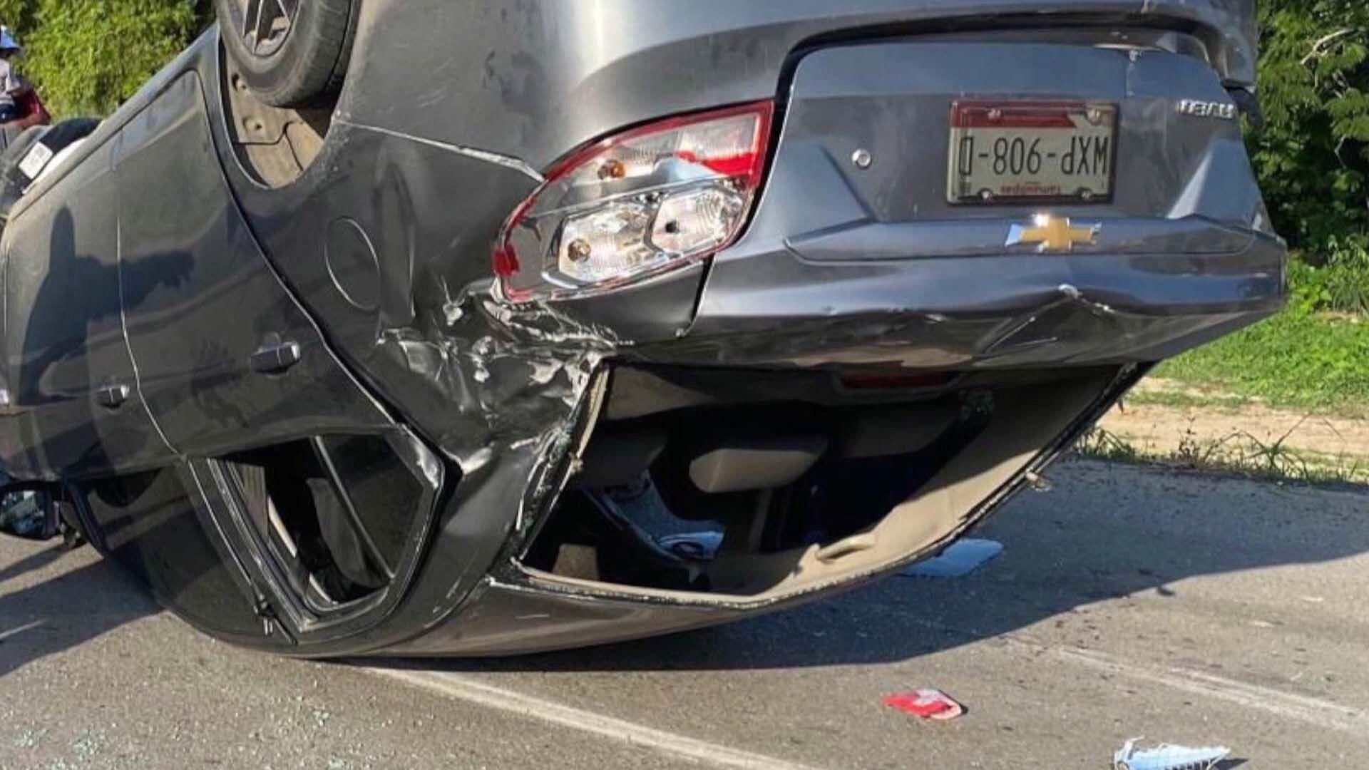 Choque entre Tráiler y Dos Vehículos Deja Lesionados en Tampico