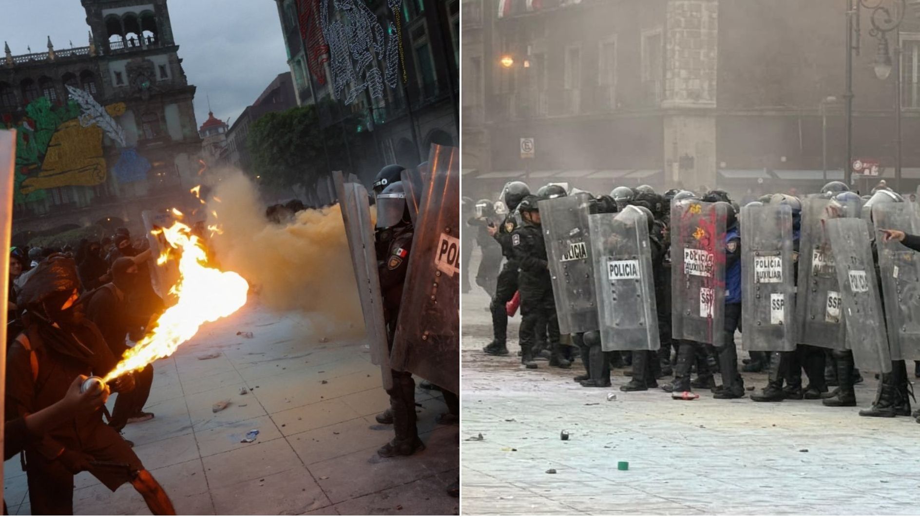 En Fotos, la Marcha del 2 de Octubre Hoy en CDMX: Destrozos, Pancartas y Memoria por la Matanza de Tlatelolco