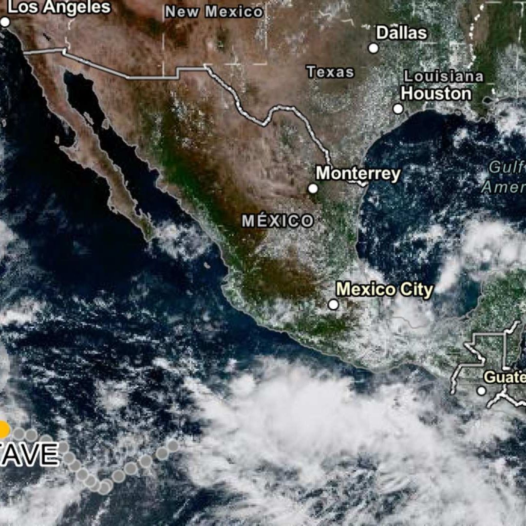 Mapa de la trayectoria de la tormenta tropical Octave, en el Pacífico mexicano