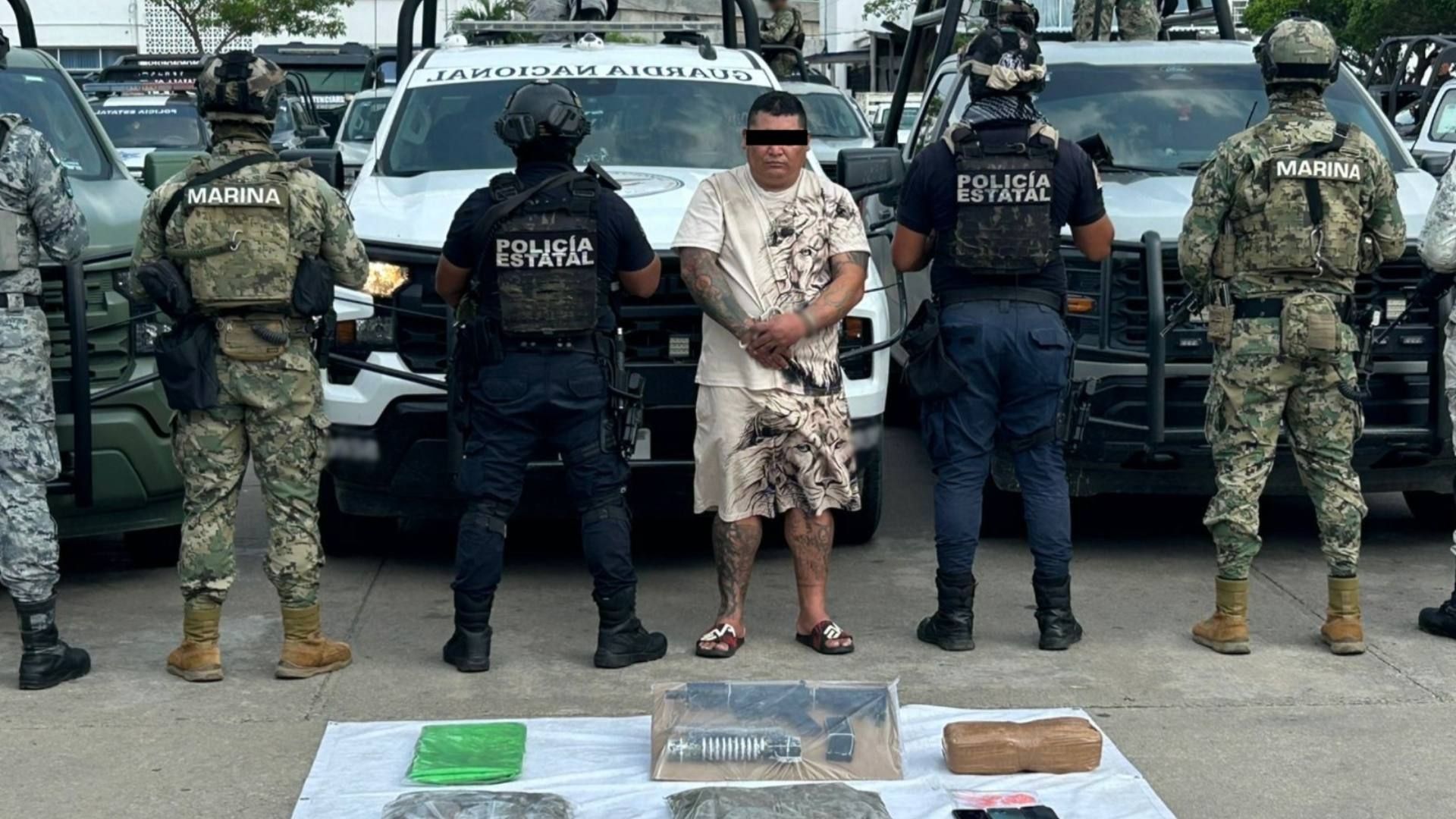 Detienen a Guadalupe "N", "El Coyote", Presunto Líder de Célula Delictiva en Tabasco