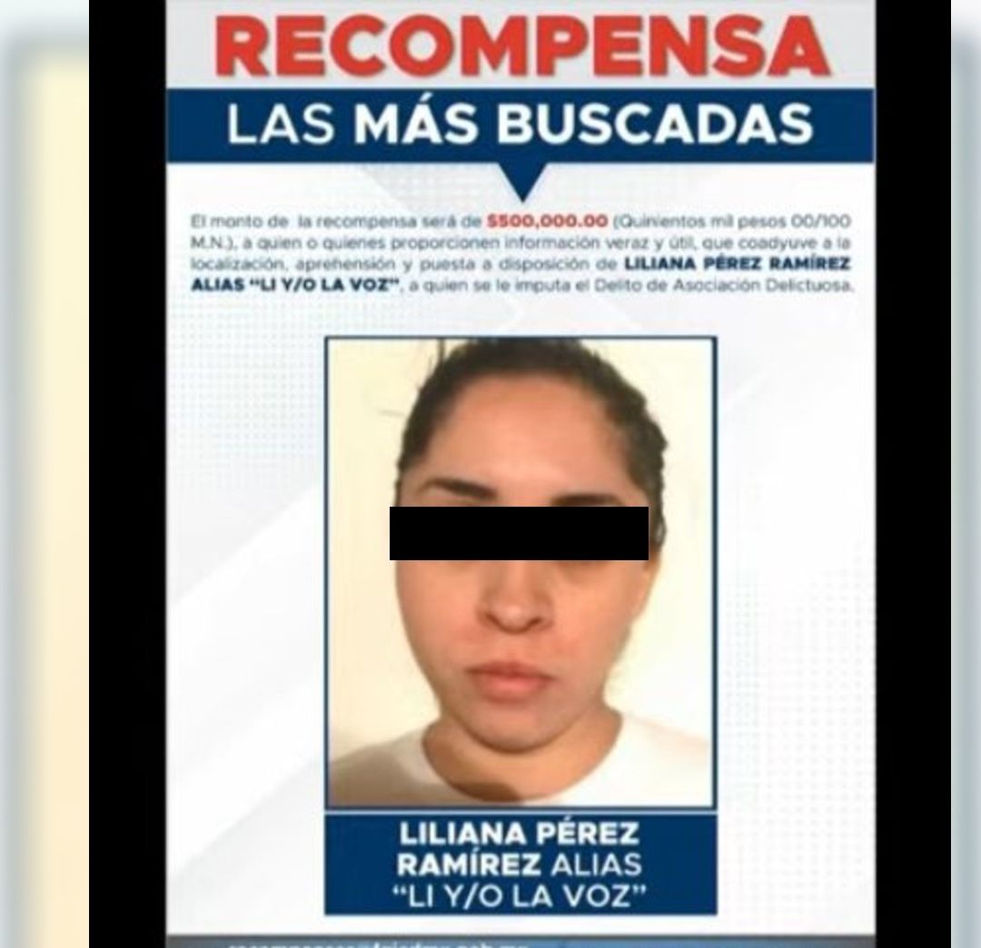Detienen a Liliana “N”, "La Voz, hija de “El Ojos”, exlíder del Cártel de Tláhuac
