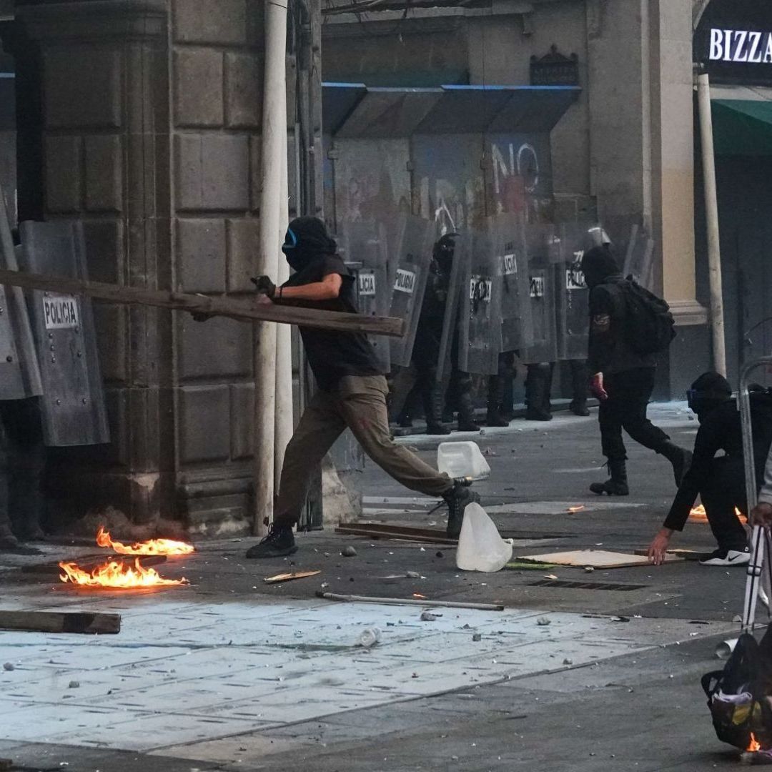 El bloque negro se infiltró en la marcha del 2 de octubre de 2025