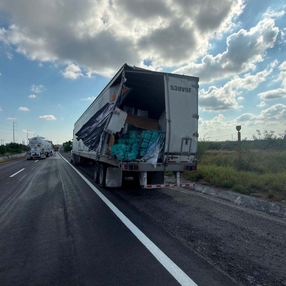 Accidente en Carretera Reynosa–Monterrey Deja Un Lesionado y Cierre Parcial de la Vialidad