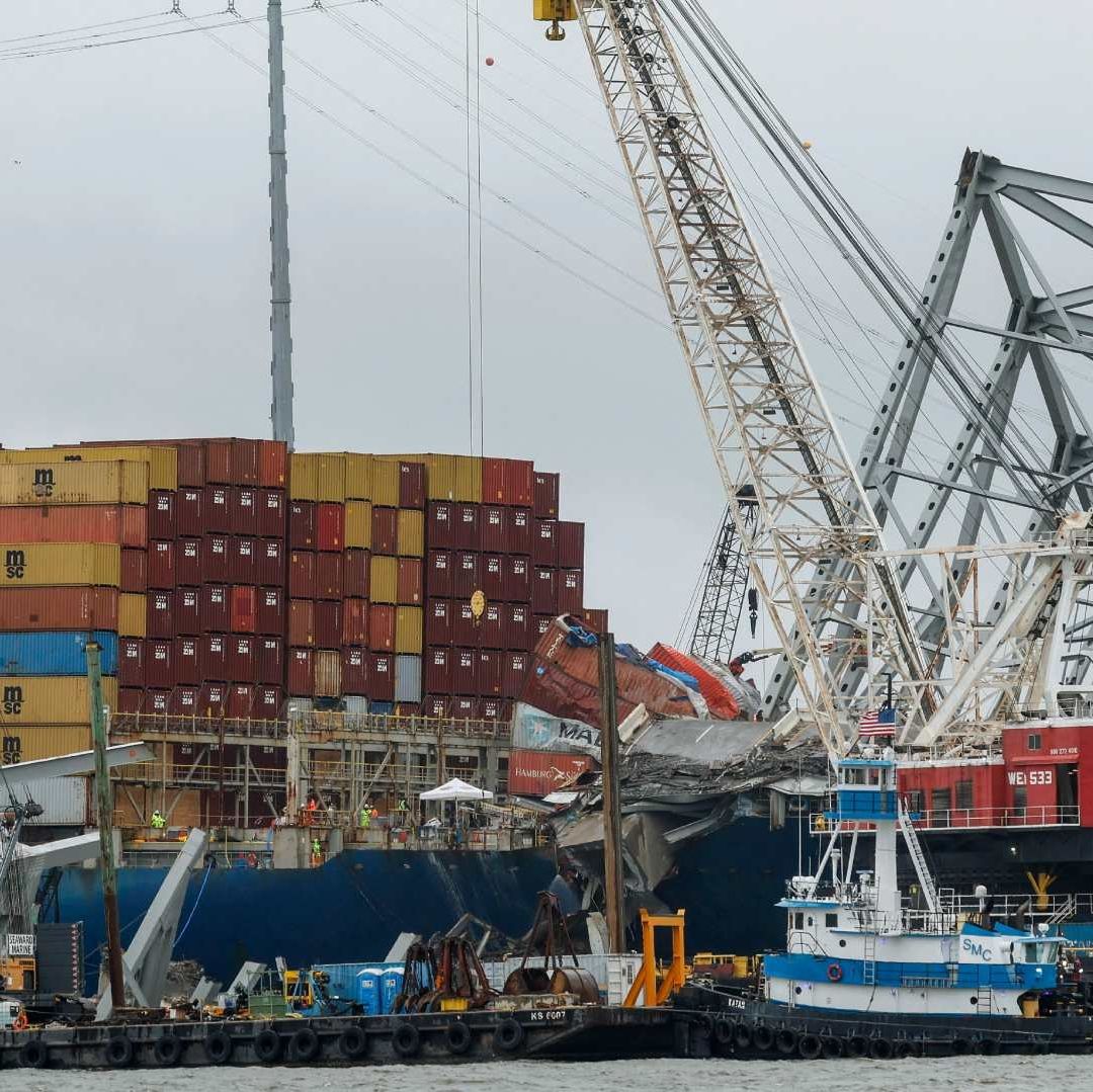 La reconstrucción del puente tardará unos cuatro años en completarse. Foto AFP