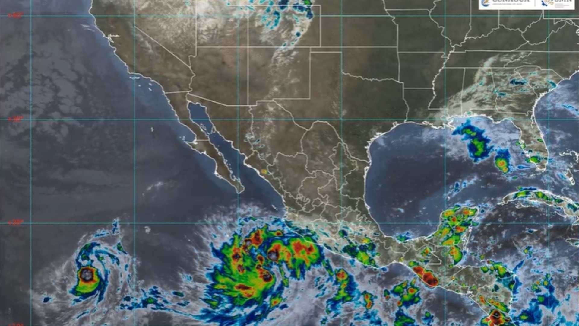 Tormenta Tropical Priscilla. Foto: Conagua