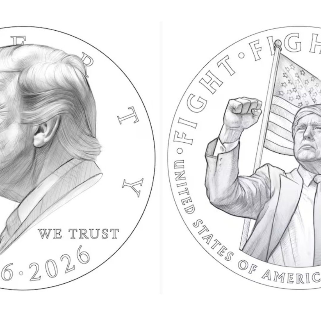 Gobierno Considera Acuñar Moneda Conmemorativa de 1 Dólar con el Rostro de Trump