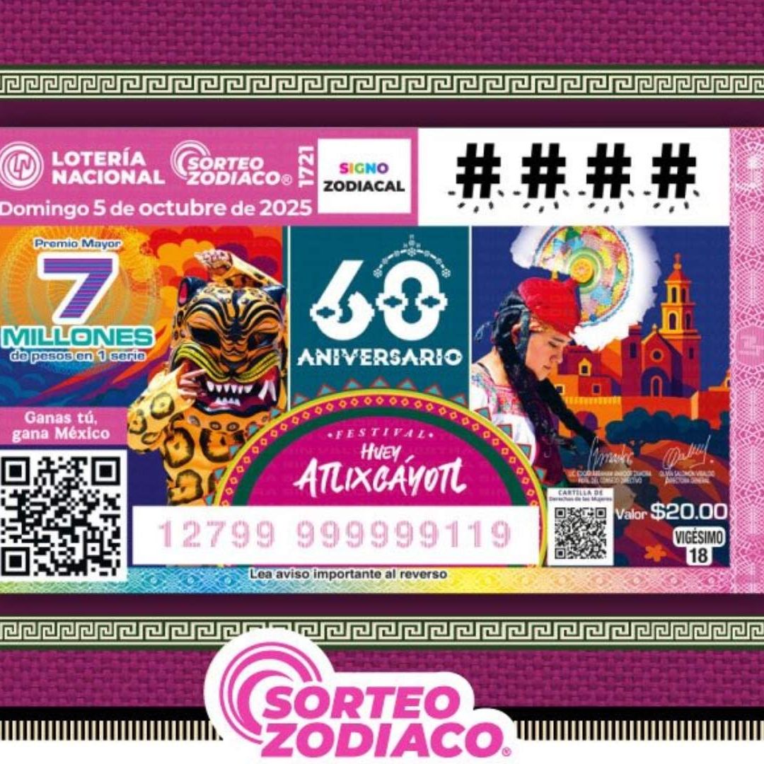 Resultados Lotería Nacional hoy 5 de octubre 2025 números ganadores Sorteo Zodiaco 1721