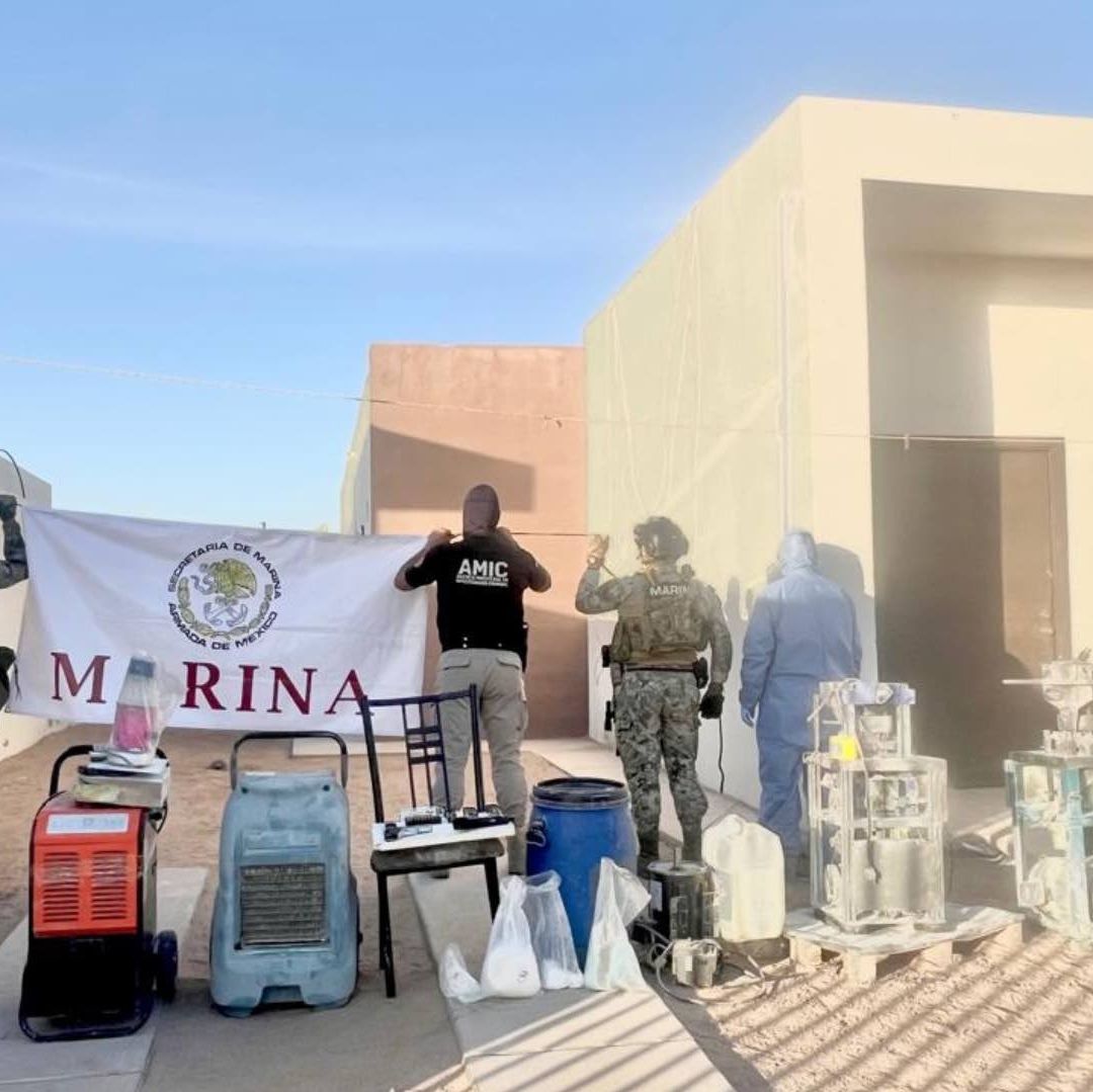Desmantelan Laboratorio Clandestino de Fentanilo en San Luis Río Colorado