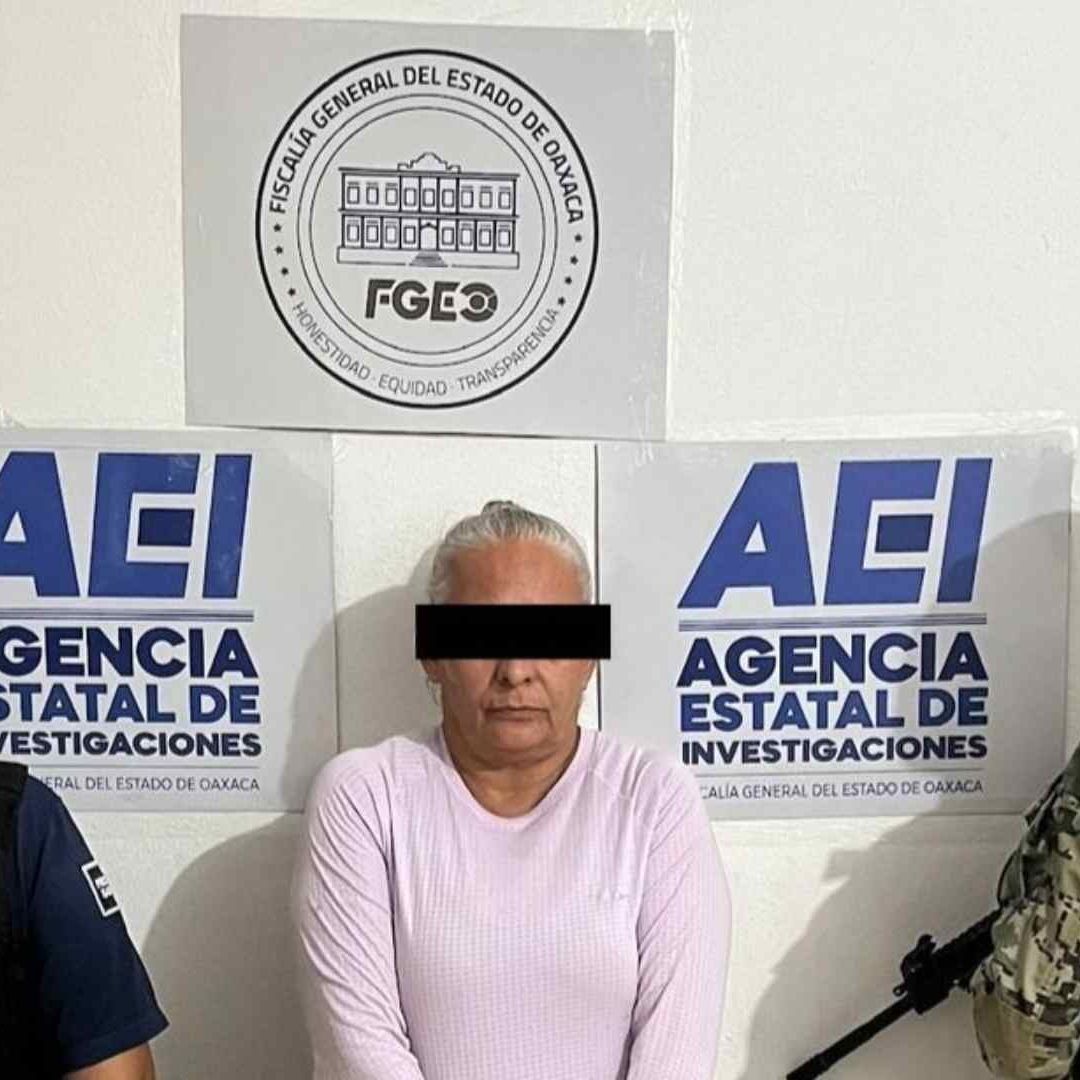 Mujer detenida en Oaxaca