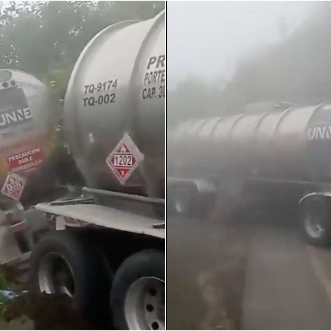 Cierre en la Autopista Orizaba-Puebla por derrumbe
