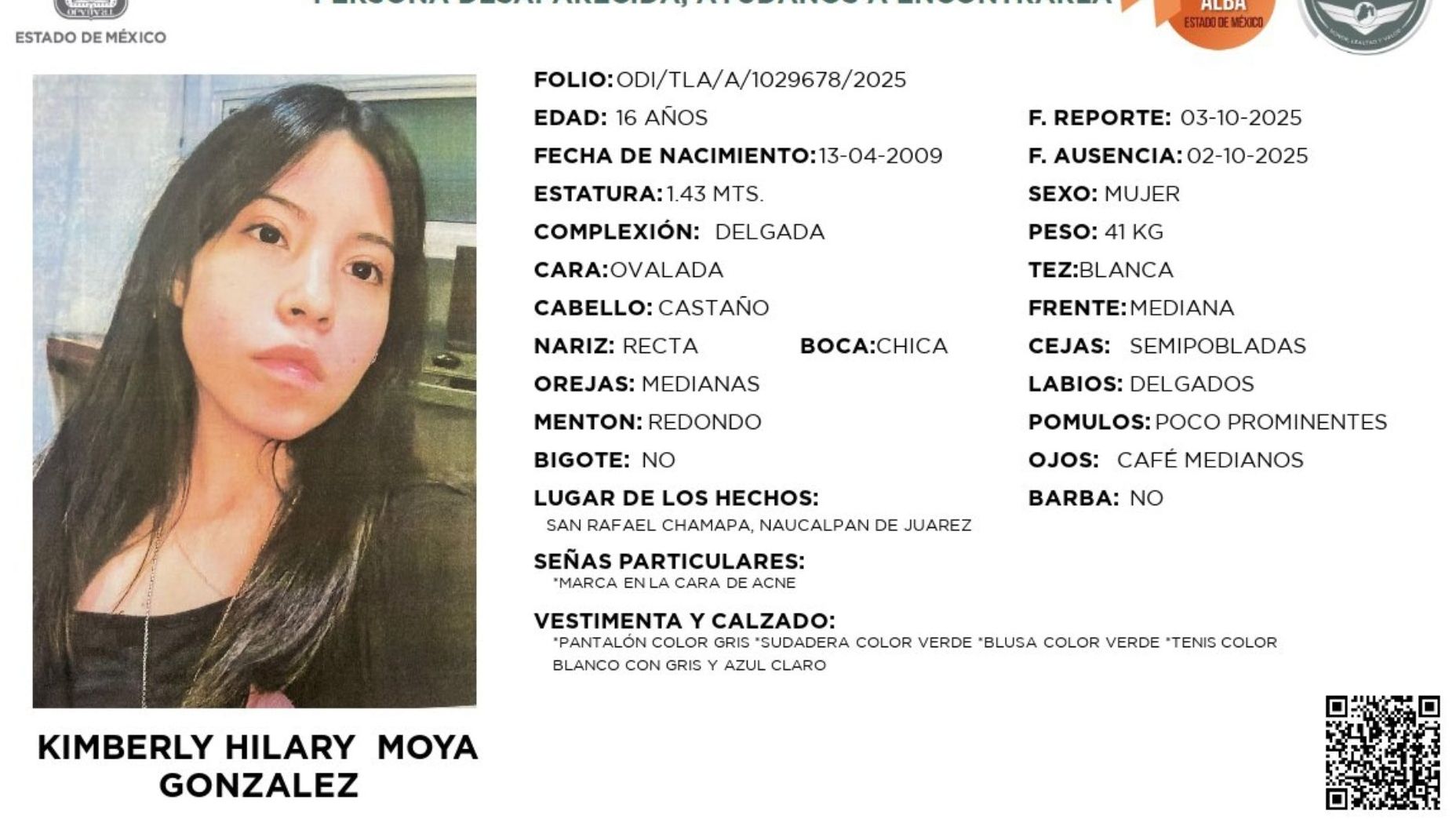 ¿Dónde y en Qué Semestre Estudiaba Kimberly Moya, Joven Desaparecida Tras ir a Sacar Copias?