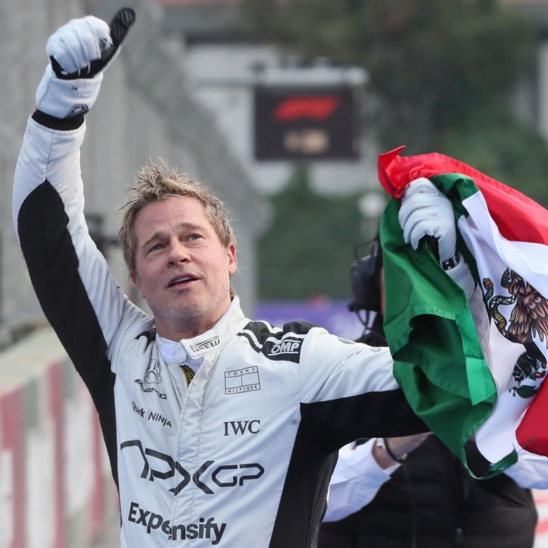 Brad Pitt Sorprende en la Pista del Gran Premio de México