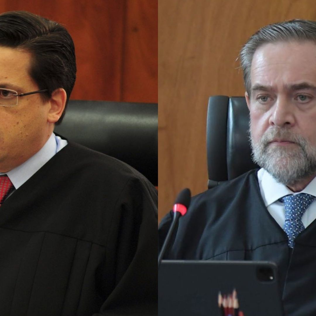 Los ministros Alfredo Gutiérrez Ortiz Mena (izq) y Jorge Mario Pardo Rebolledo (der).