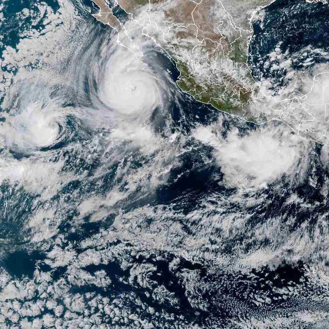Imagen del huracán Priscilla desde un satélite