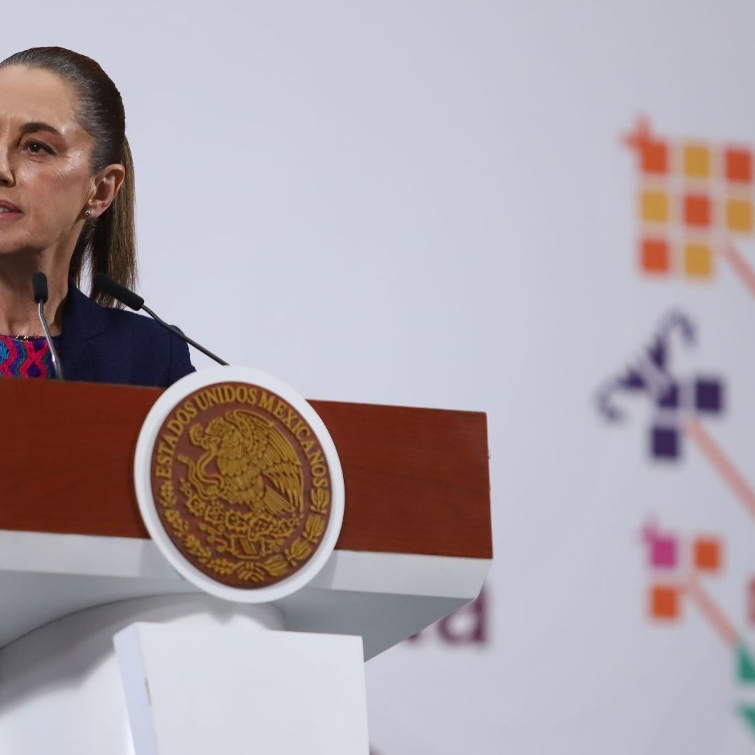 Claudia Sheinbaum habla durante conferencia de prensa