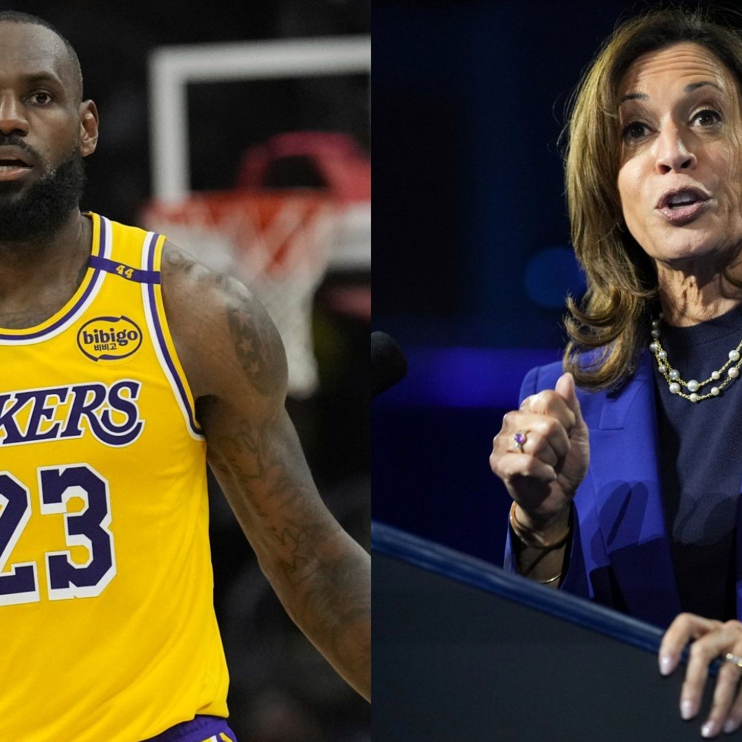 LeBron James siempre ha apoyado a los candidatos demócratas desde Barack Obama. Foto AP