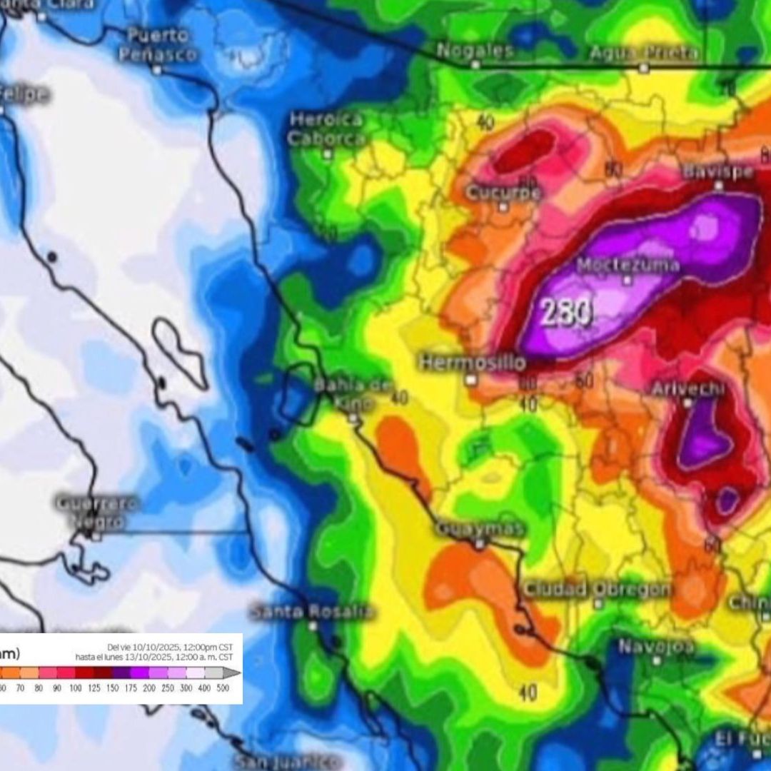 Tormenta Tropical Raymond en Sonora: Lista de Municipios con Mayor Pronóstico de Lluvias