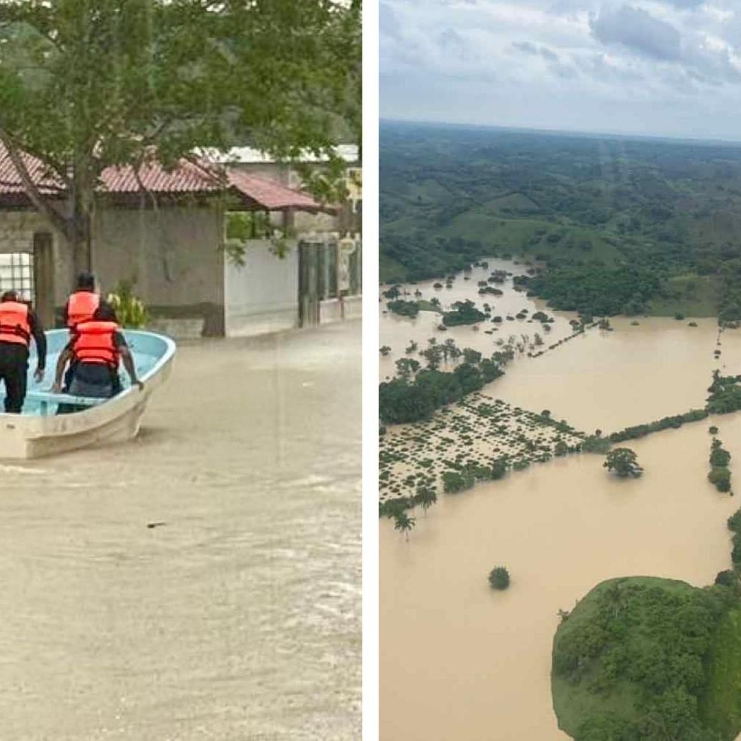 Inundaciones por lluvias intensas en Veracruz. Foto: X @rocionahle