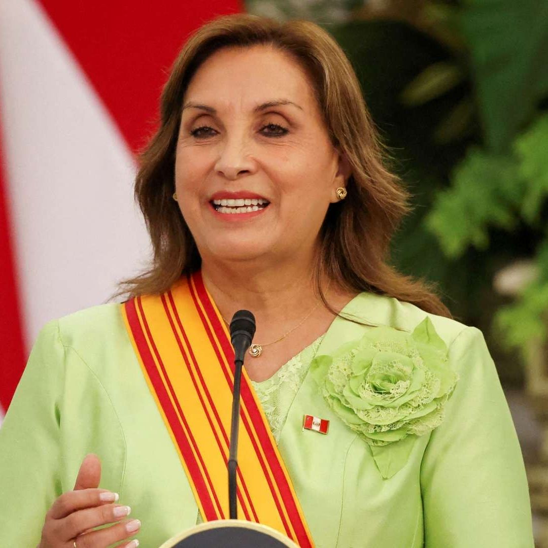 Dina Boluarte, expresidenta de Perú.