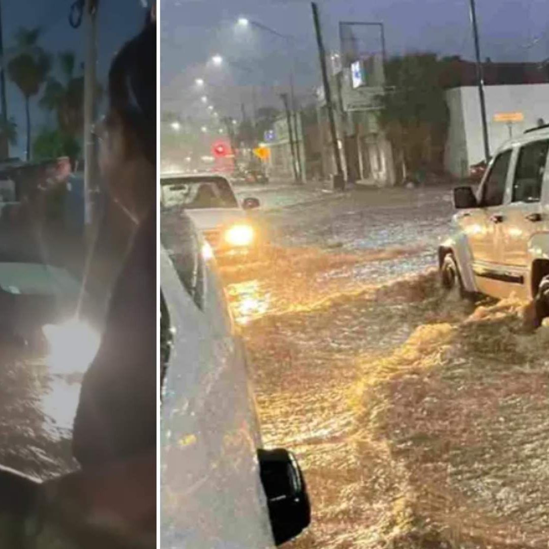 Reportan Inundaciones en Guaymas y Empalme por Depresión Tropical Raymond en Sonora