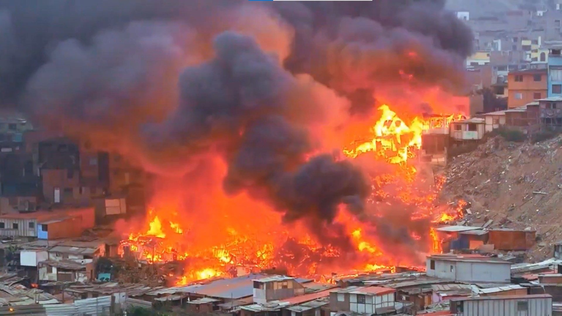 Incendio en Perú