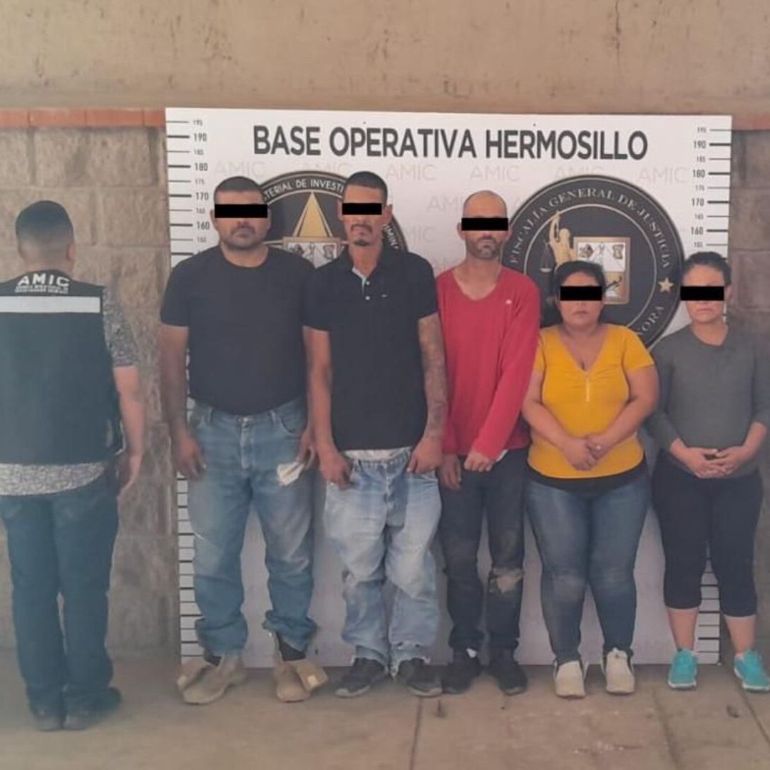 Detienen a Cinco Personas con Droga tras Cateo en Tierra Nueva al Norte de Hermosillo