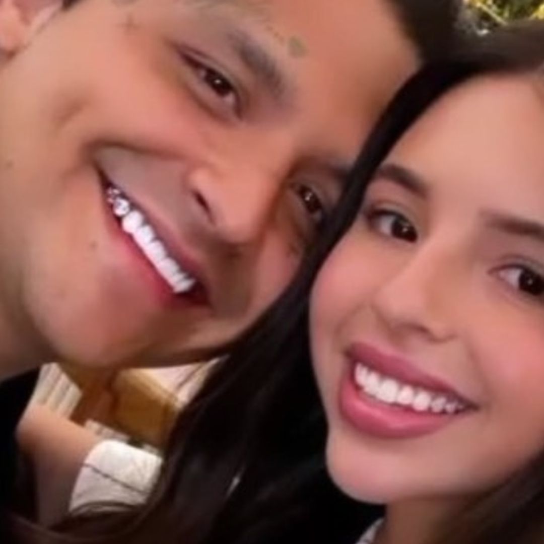 Christian Nodal y Ángela Aguilar en su primer aniversario como esposos.