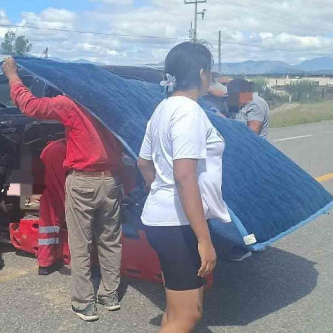 Tres Lesionados Saldo de Choque en Carretera Tula - San Luis Potosí