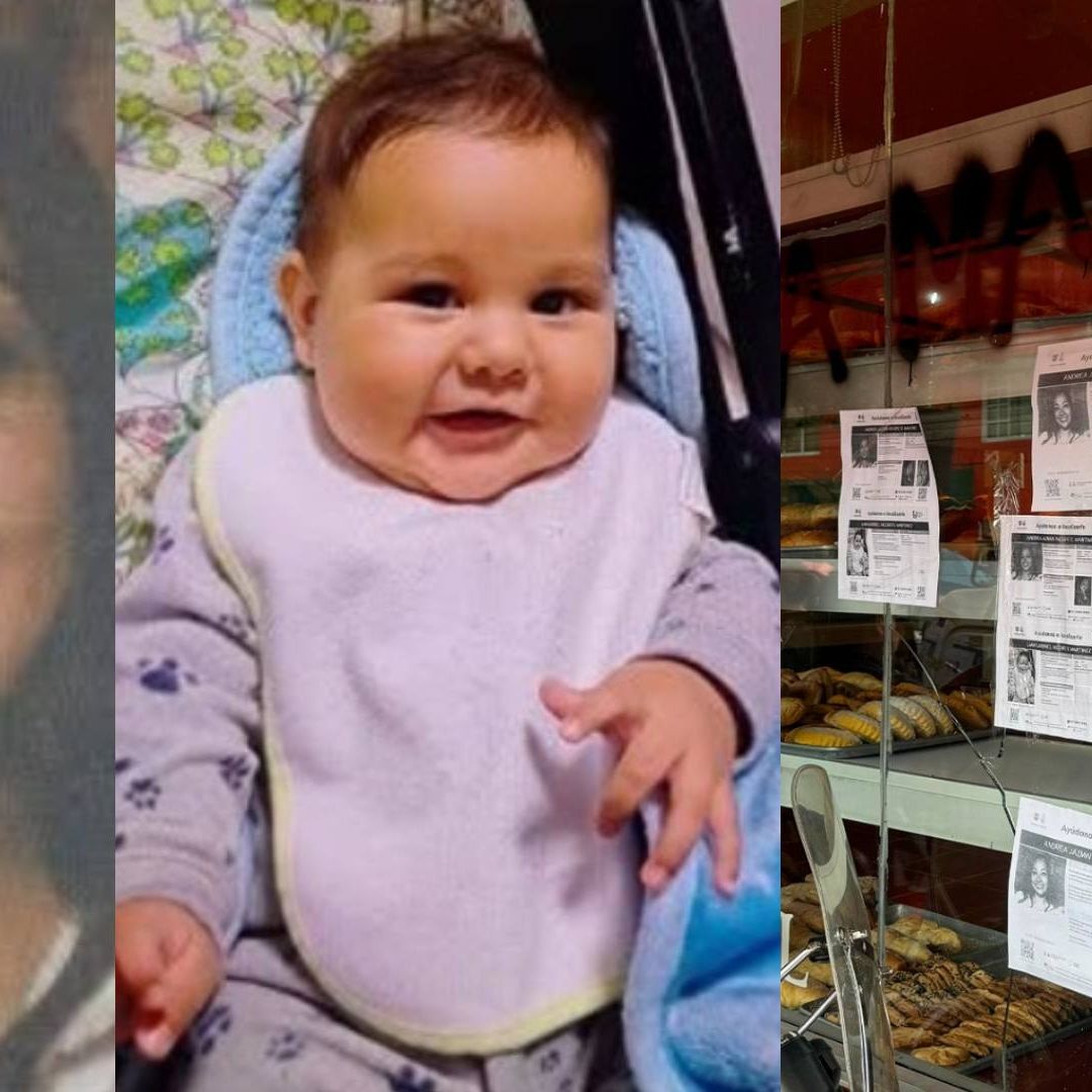 Multitud Rompen Vidrios e Irrumpen en Panadería Donde Desapareció Andrea Jazmín y su bebé. Foto: N+