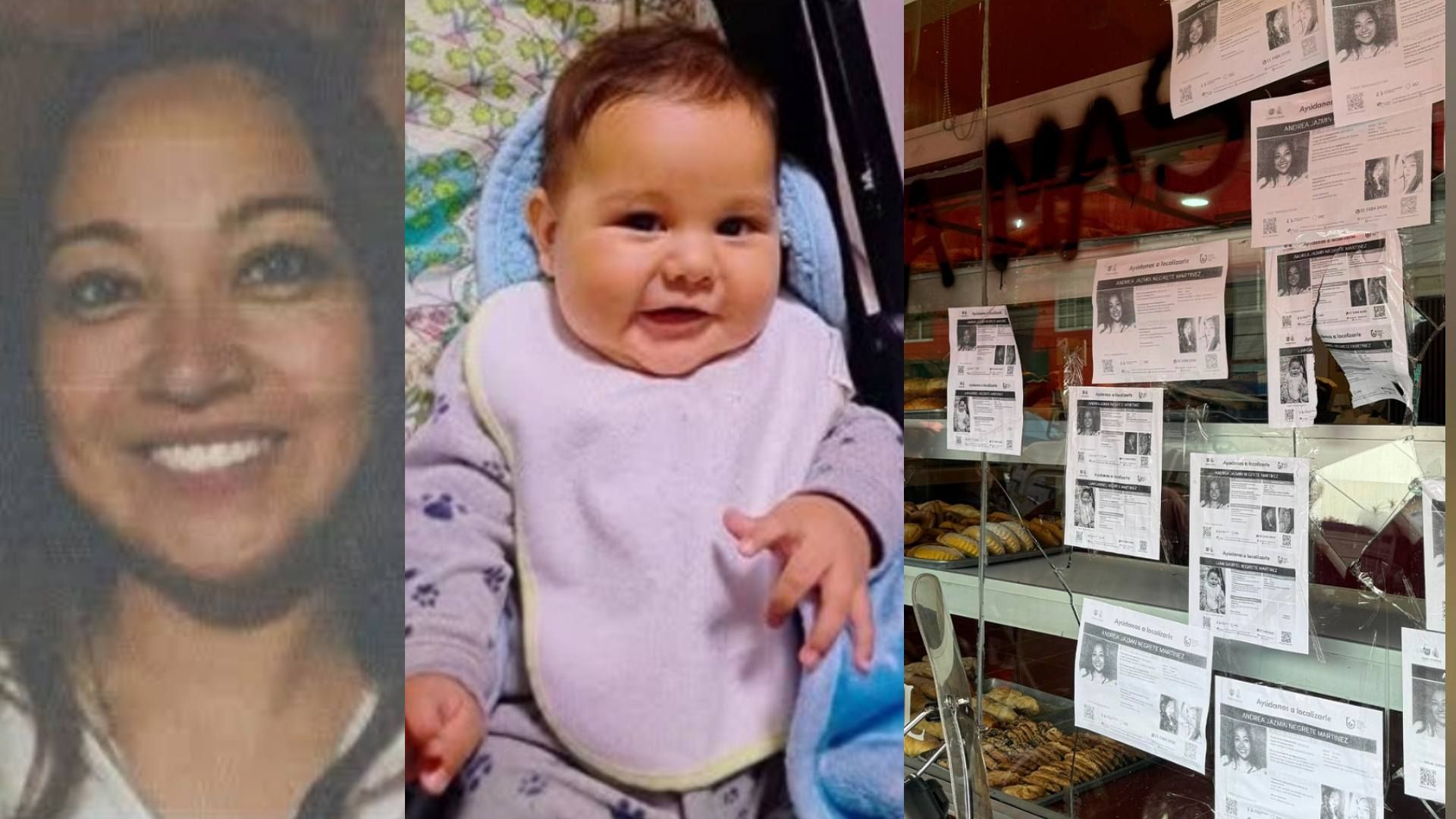 Multitud Rompen Vidrios e Irrumpen en Panadería Donde Desapareció Andrea Jazmín y su bebé. Foto: N+