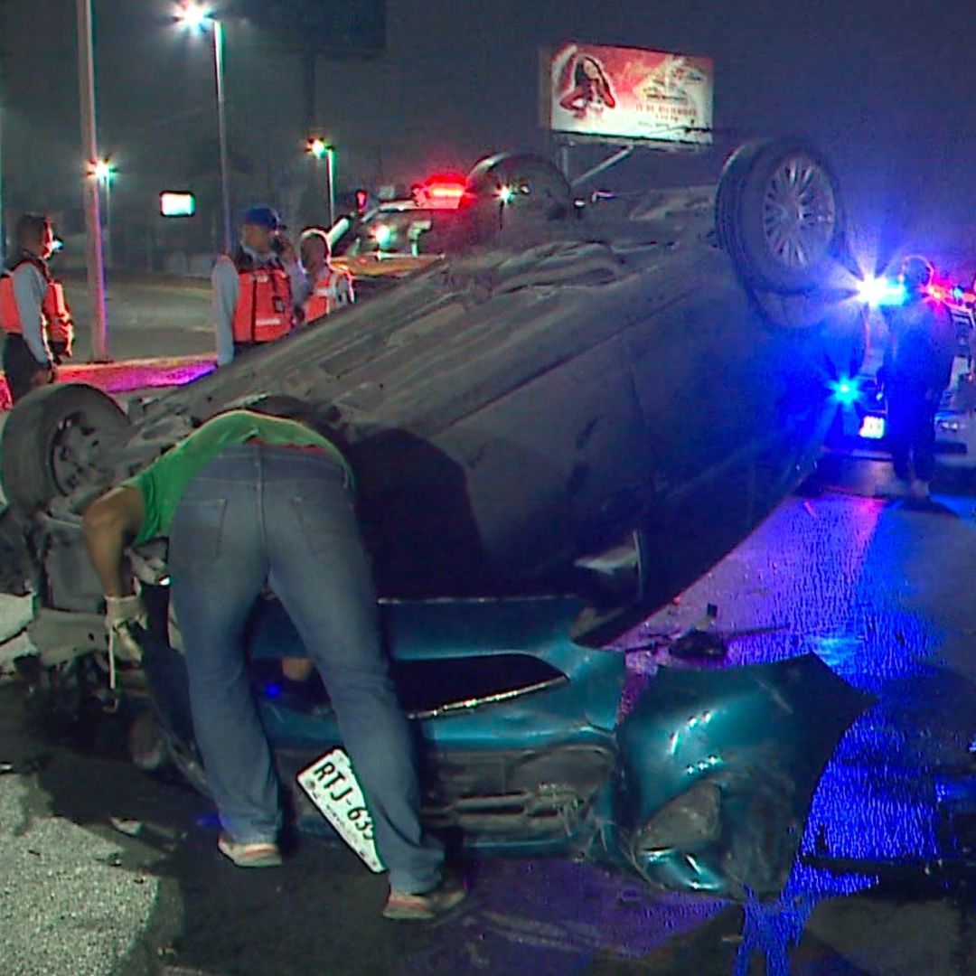 El exceso de velocidad fue la causa del aparatoso accidente vial
