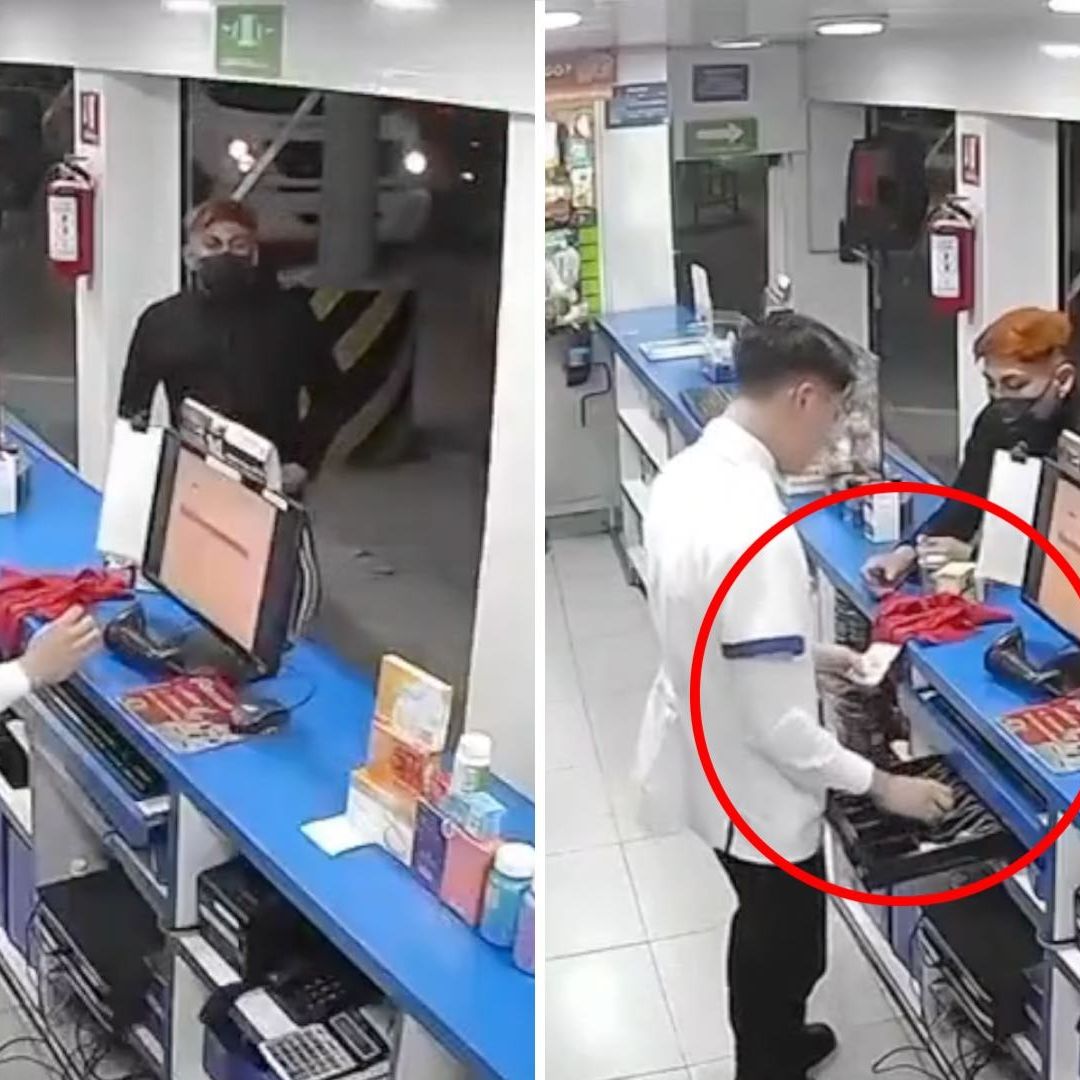 Asaltante Roba Todo el Dinero de la Caja de una Farmacia. Foto: N+