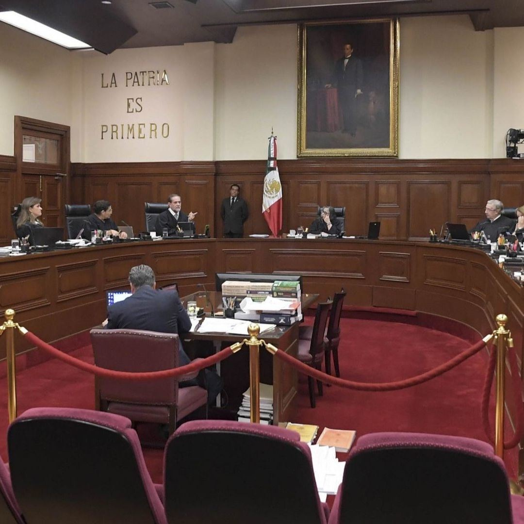 Sesión en la Suprema Corte de Justicia de la Nación.