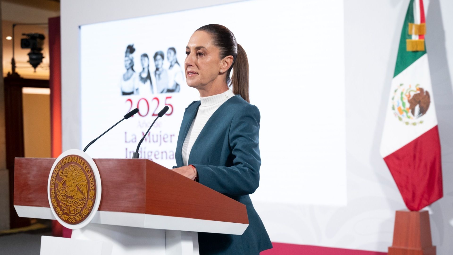 Claudia Sheinbaum habla en conferencia de prensa