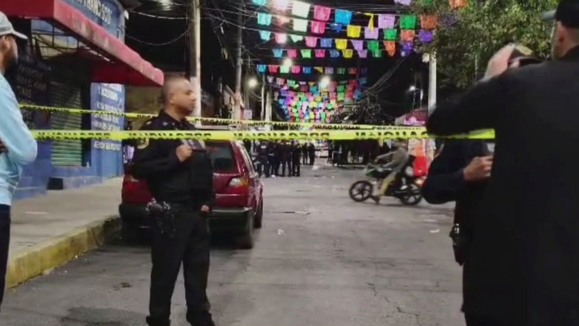 Zona de la balacera en la alcaldía Tláhuac