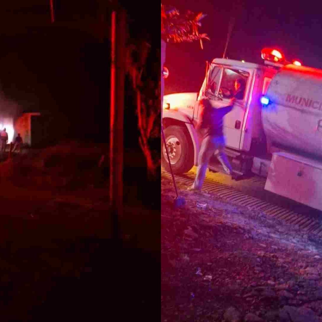 Casa se Incendia en Coscomatepec Veracruz y Adulto Mayor Pierde sus Pertenencias