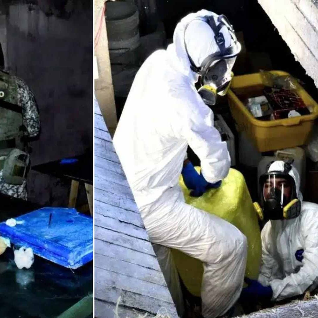 Ejército Localiza en Navolato, Sinaloa Laboratorio Clandestino de Droga Subterráneo