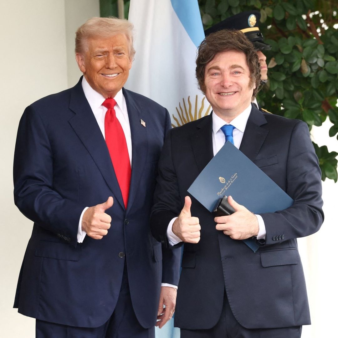 trump y milei en la casa blanca