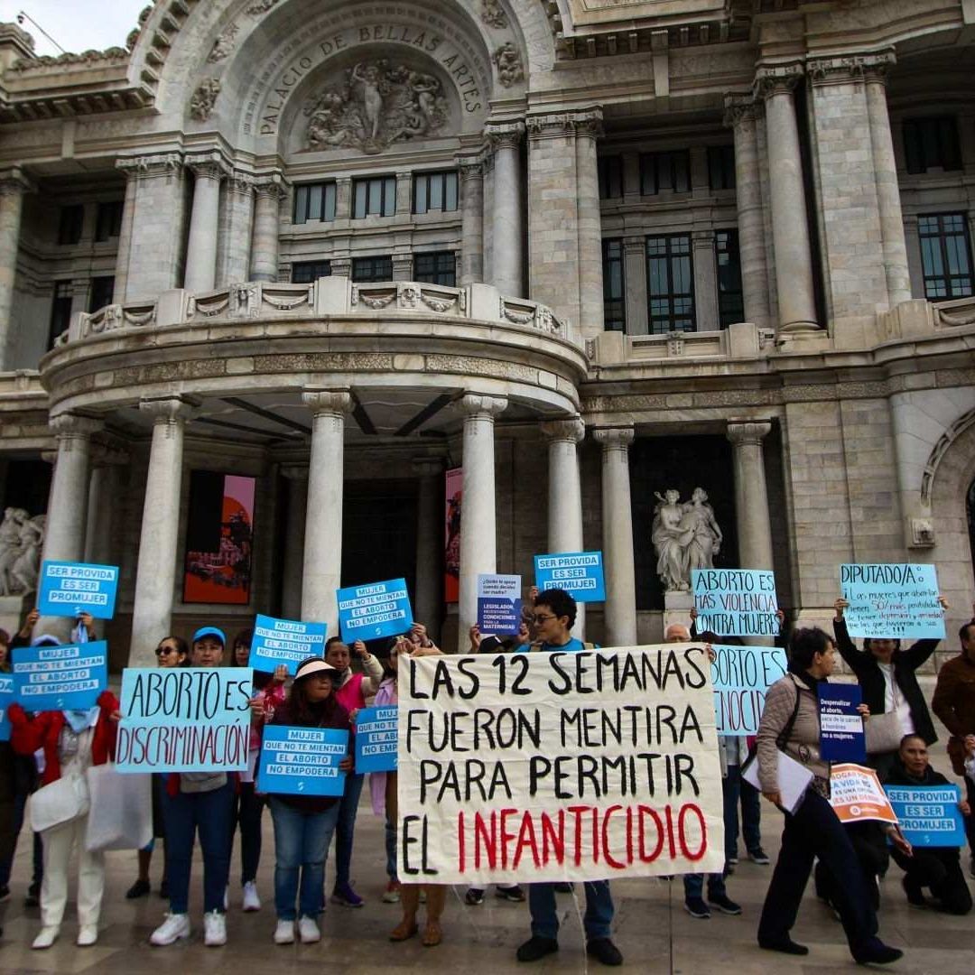 Protesta en la CDMX en contra del aborto